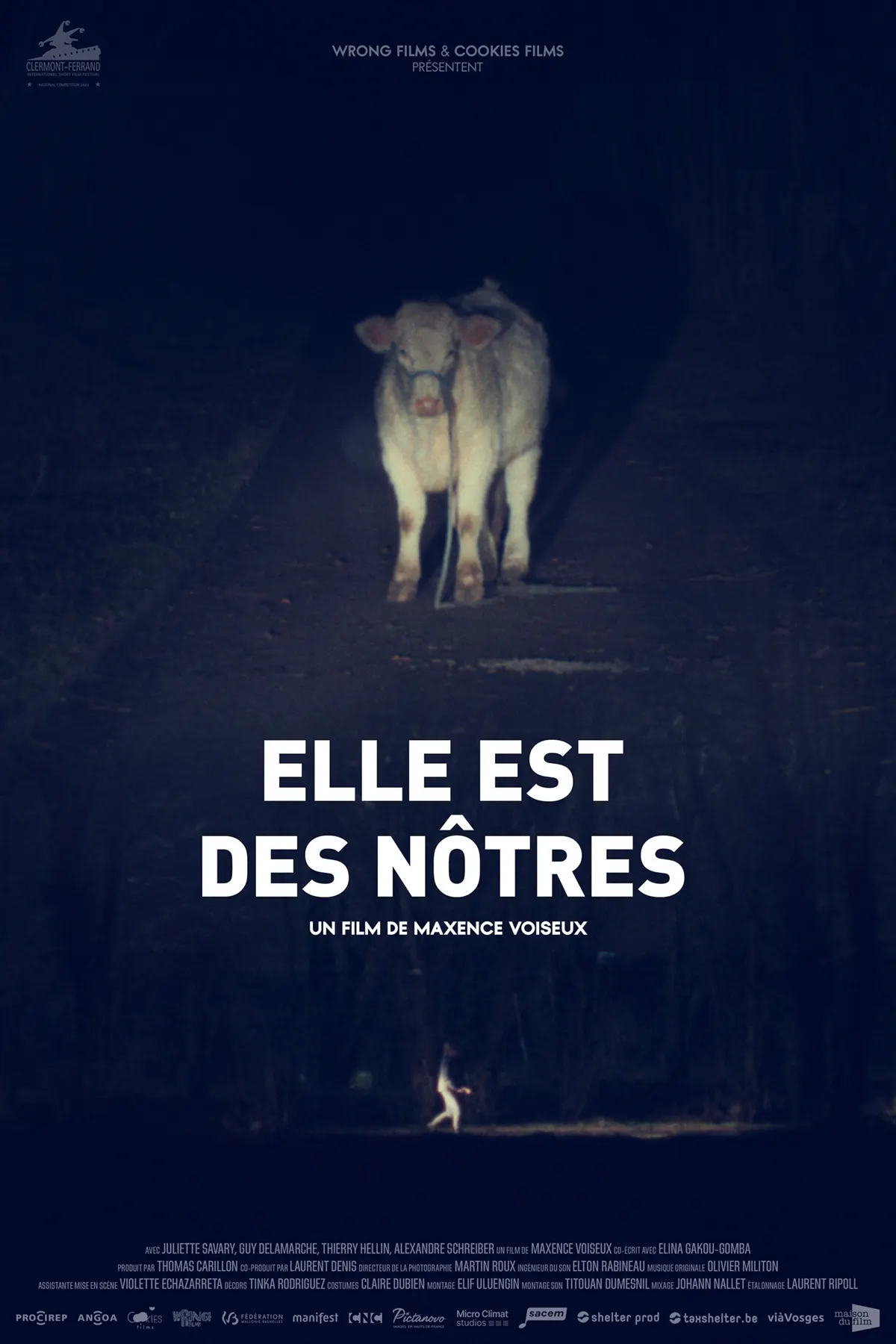 "Elle est des nôtres", co-écrit par Elina Gakou-Gomba et Maxence Voiseux, en Compétition Nationale au Festival de Clermont-Ferrand