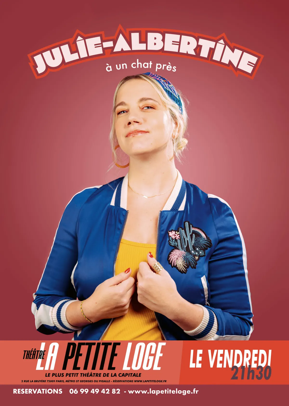 Julie-Albertine Simonney dans « À un chat près », tous les vendredis à la Petite Loge à Paris