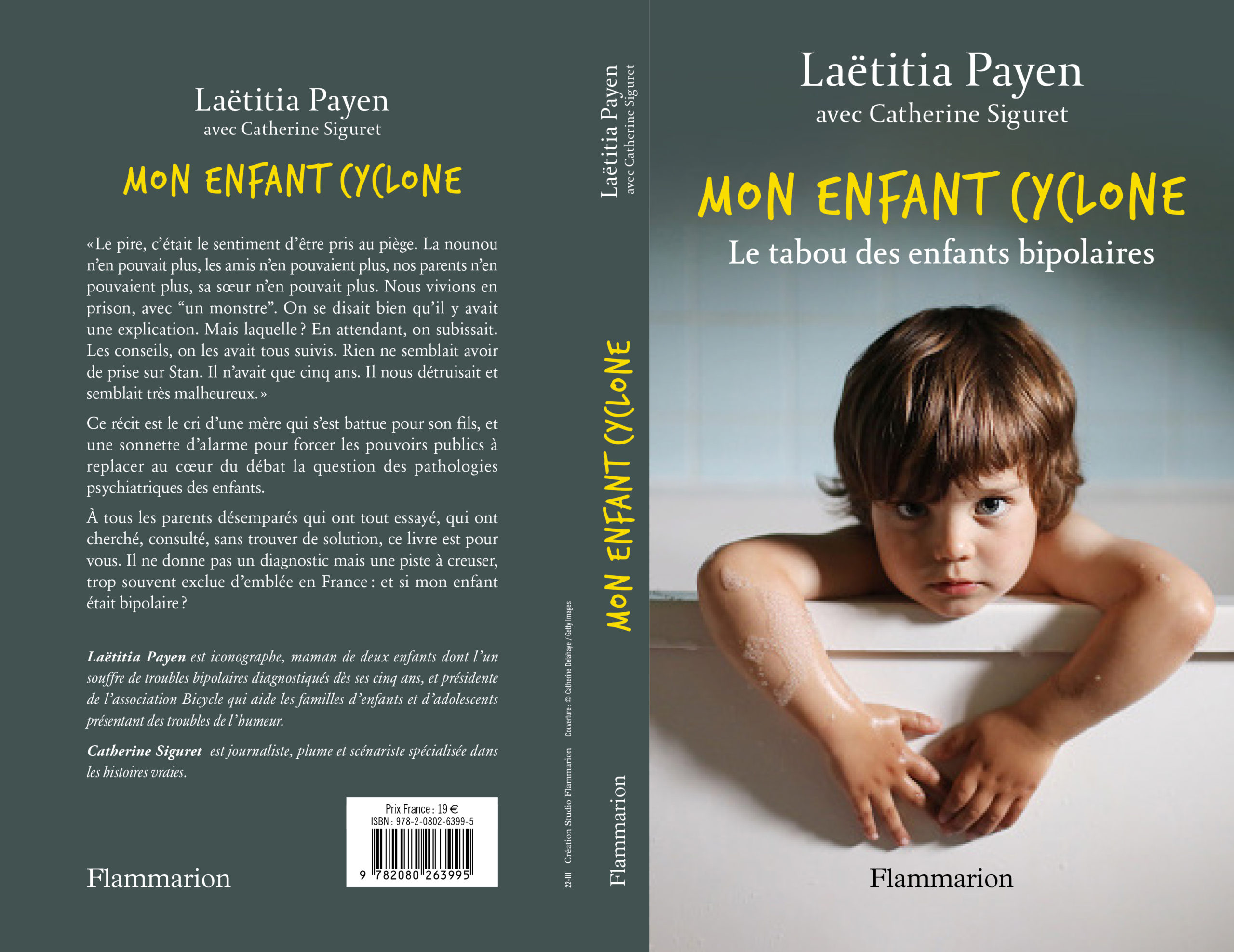 « Mon enfant cyclone » écrit par Catherine Siguret, paru le 16 mars chez Flammarion