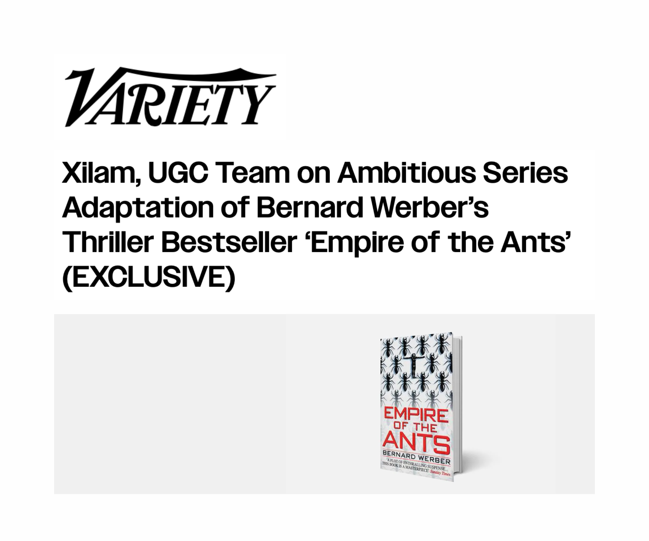 UNE PREMIÈRE ADAPTATION POUR « LES FOURMIS » !